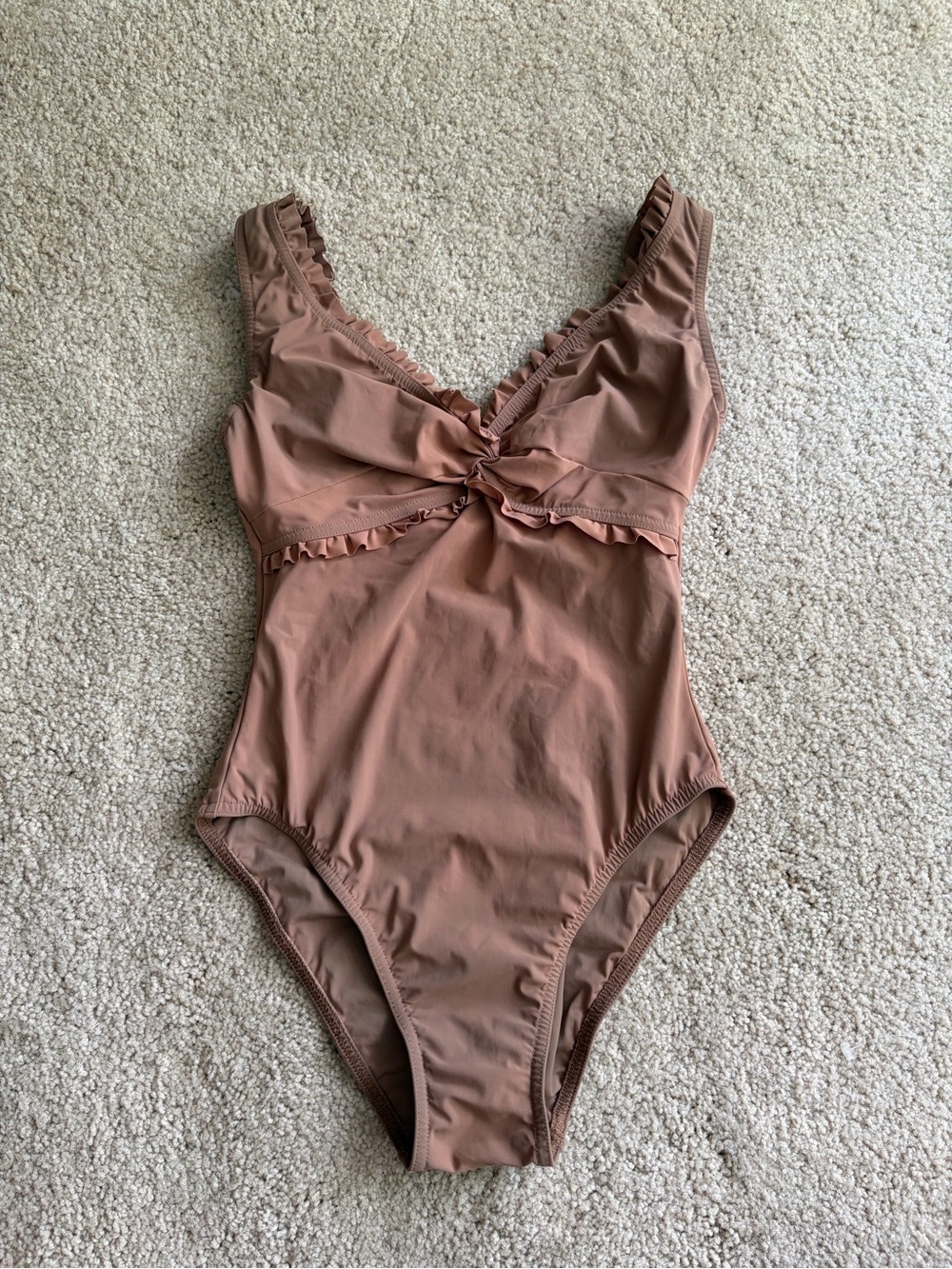 KARLA COLLETTO Basic Twist Tank One-Piece bathing suit Swimsuit Womens Sz 8